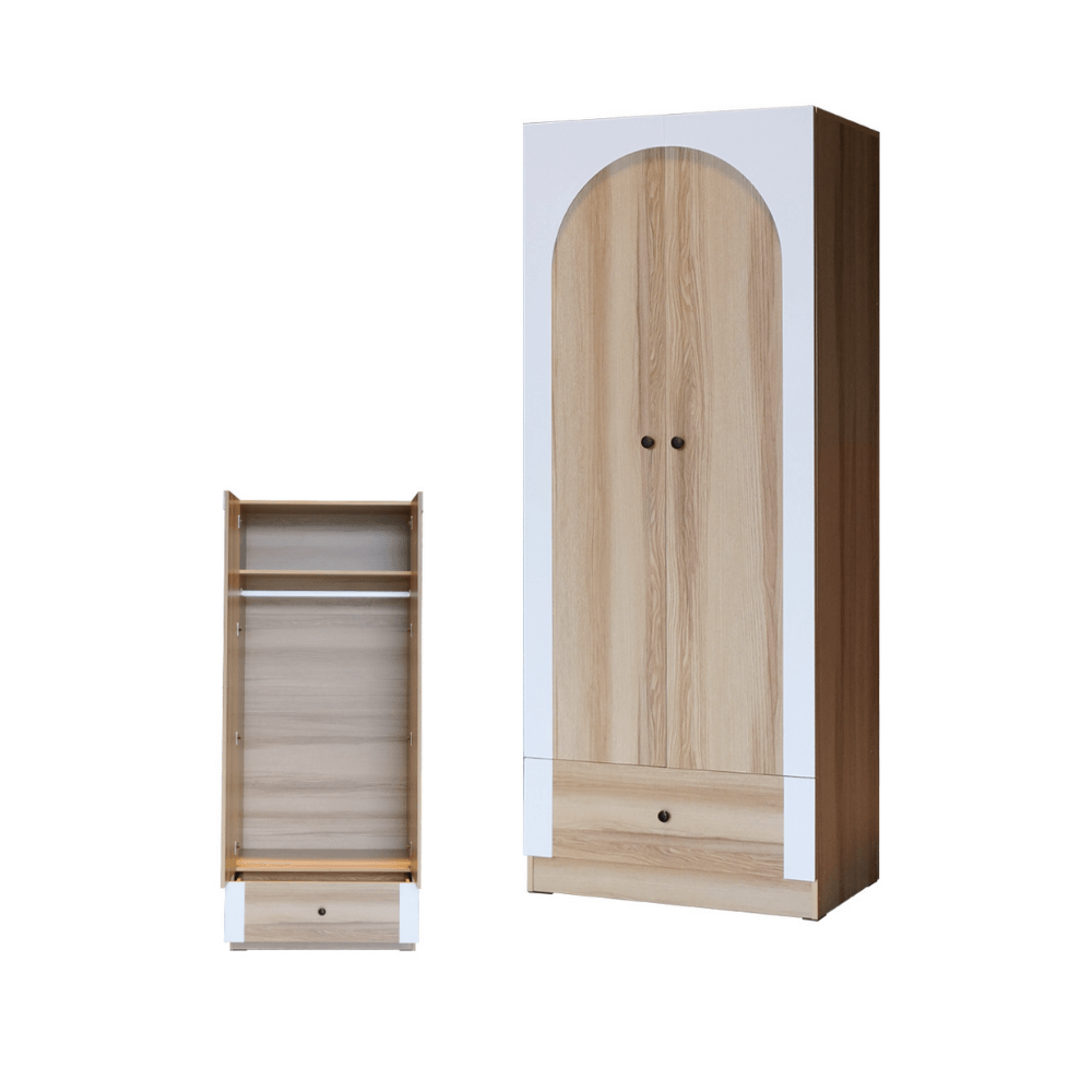 ชุดห้องนอน + ที่นอนสปริง 3.5 ฟุต WISDOM DESIGN FURNITURE รุ่น ARISTA 2 สี แอช/ขาว_4